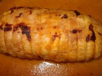 Rodonet de pollastre farcit de marisc